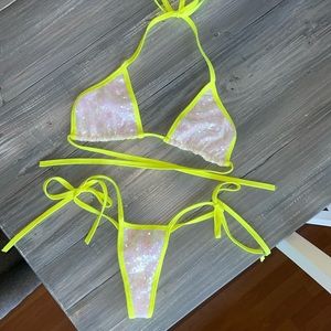Neon Sequins 2 Piece Set